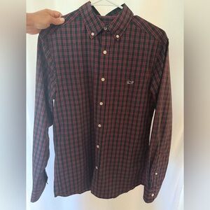 Vineyard Vines Men's Tartan Stretch Poplin Shirt Size XS